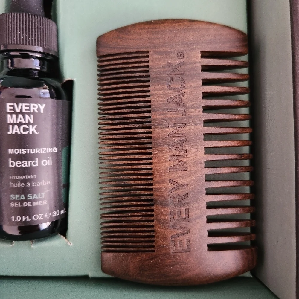 Every Man Jack Sea Salt Beard Kit - 4 Piece Set - OPEN BOX - New Never Used